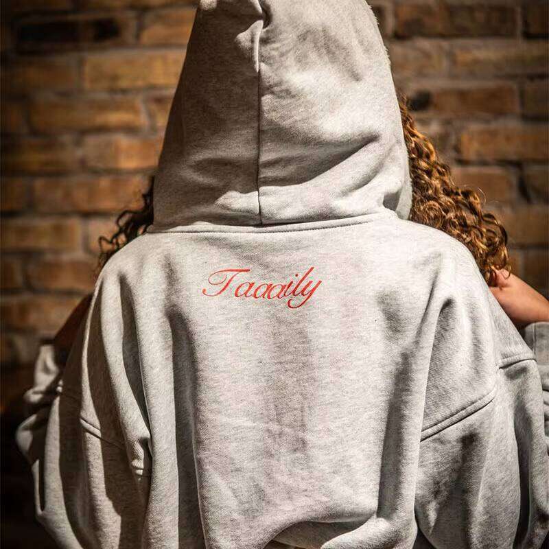 European American Embroidery Hoodie Women High Quality Short Length Sweatshirt Printed Technics for Winter