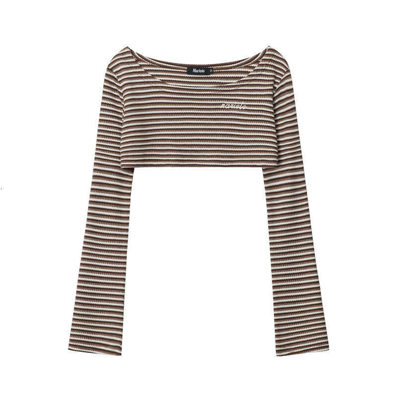 Off-Shoulder Set Design Sexy Top Women Pure Desire Short Hot Girl T-Shirt Ins B3