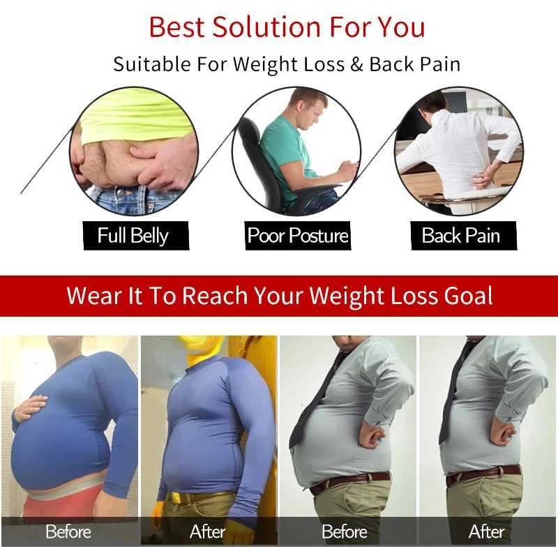 Men Slimming Body Shaper Compression Shirt Gynecomastia Slim Shapewear Belly Shapers Tummy Reducing Tops Waist Trainer Shapewear W250819