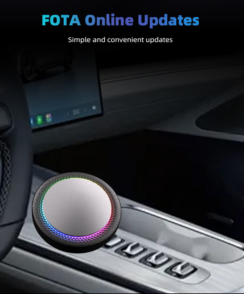 Kowankit Wireless Carplay Android Auto AI Box, Plug & Play Fits Cars, QCM6115,3in1 4+64GB Android 13 Car Play Adapter, USB-Powered, Battery-Free, No D