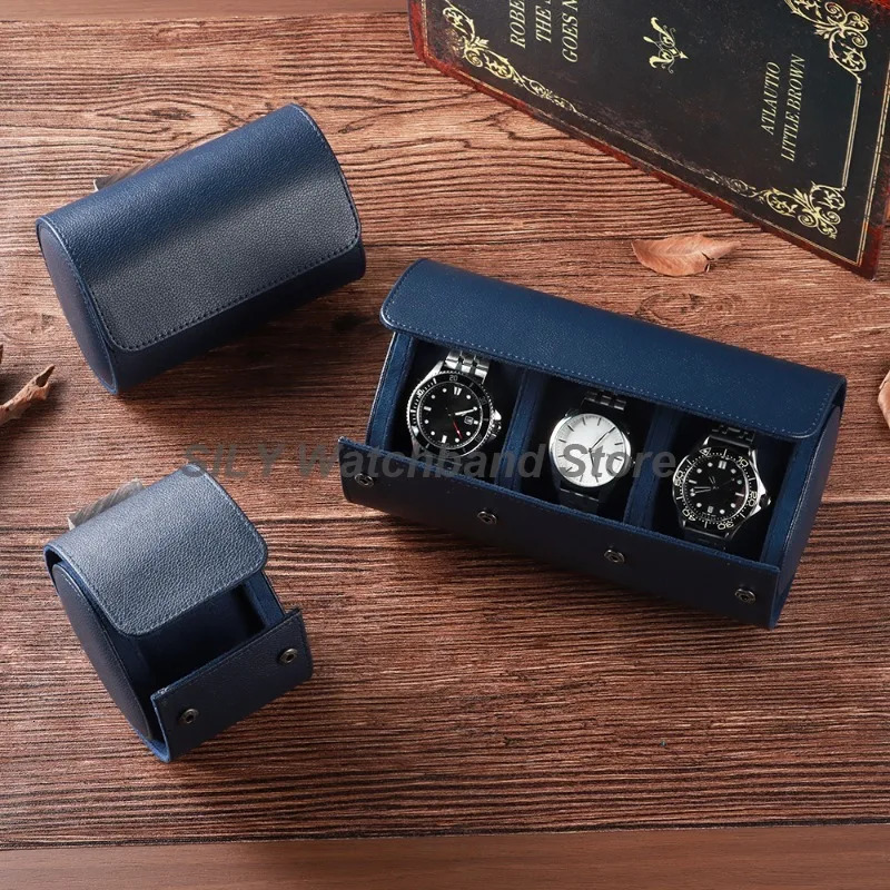 PU Leather Watches Organizer Vintage Watch Display Leather Watch Box Watch Travel Case Portable Classic Display Watches Storage 250819