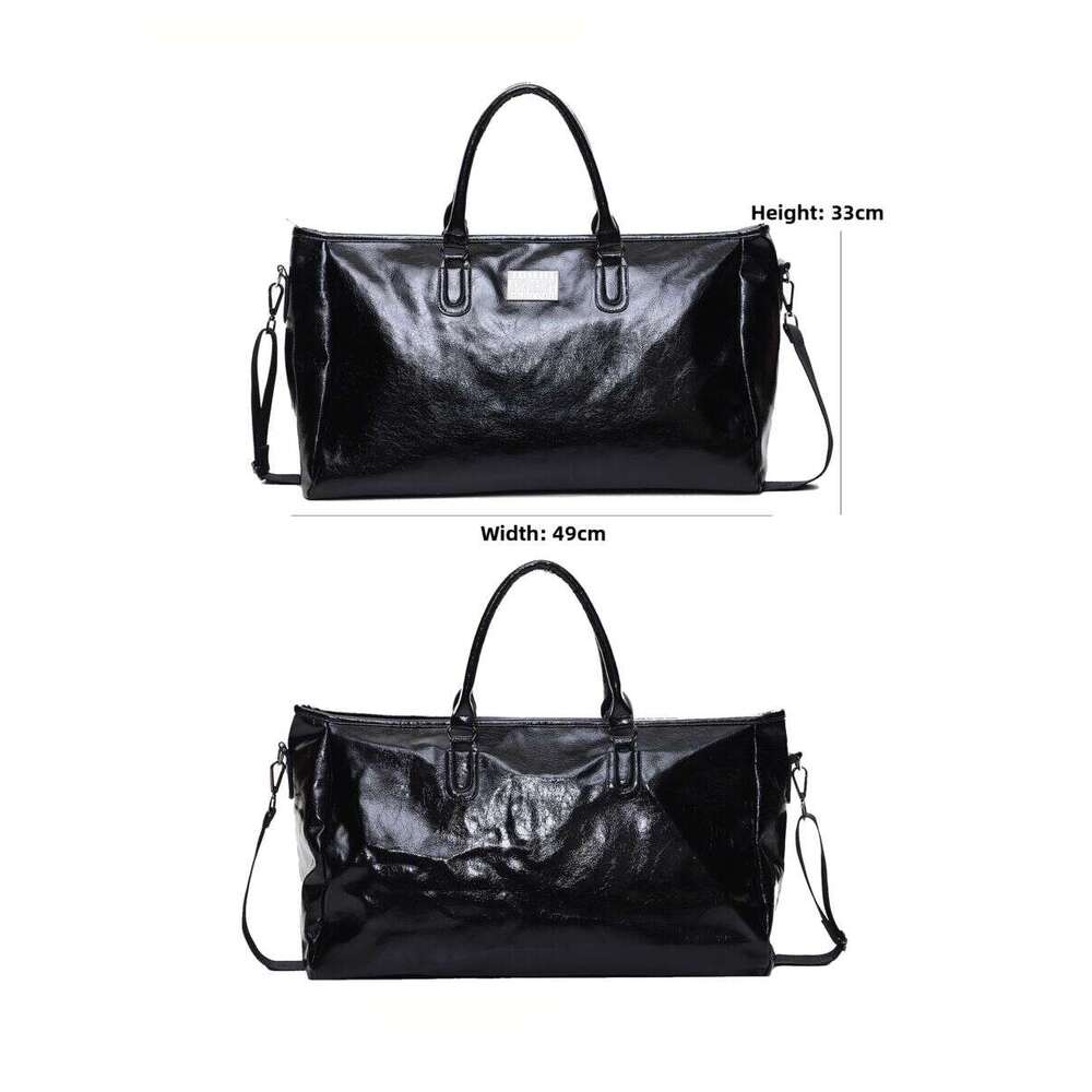 Designer Bag Tote Bag Shoulder Bag Chillhigh B Black Cracked Leather PU Simple Crossbody Handheld Large Capacity Travel Gym Bag