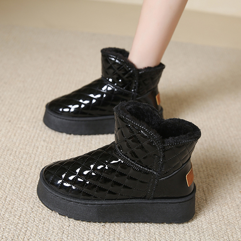 Free delivery designer woman cotton boots Snow boots for women low cut and plush lightweight daily wearing cotton boots