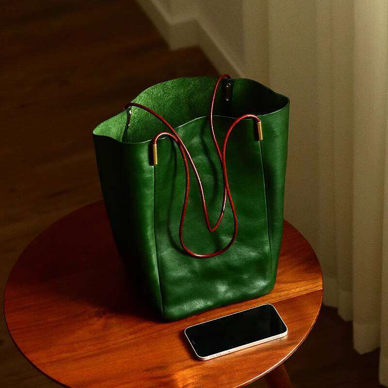Designer Bag Tote Shoulder Peshawar Tote Bag For Women Simple Large Medium Handbag Vegetable Tanned Cowhide Bucket Dark Green