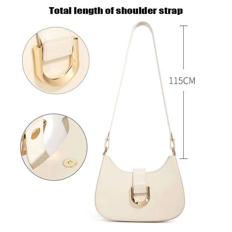 Women S Underarm Saddle Girls Designer Joker Shoulder Messenger Bag Ladies Daily Using Split Leather Handbag
