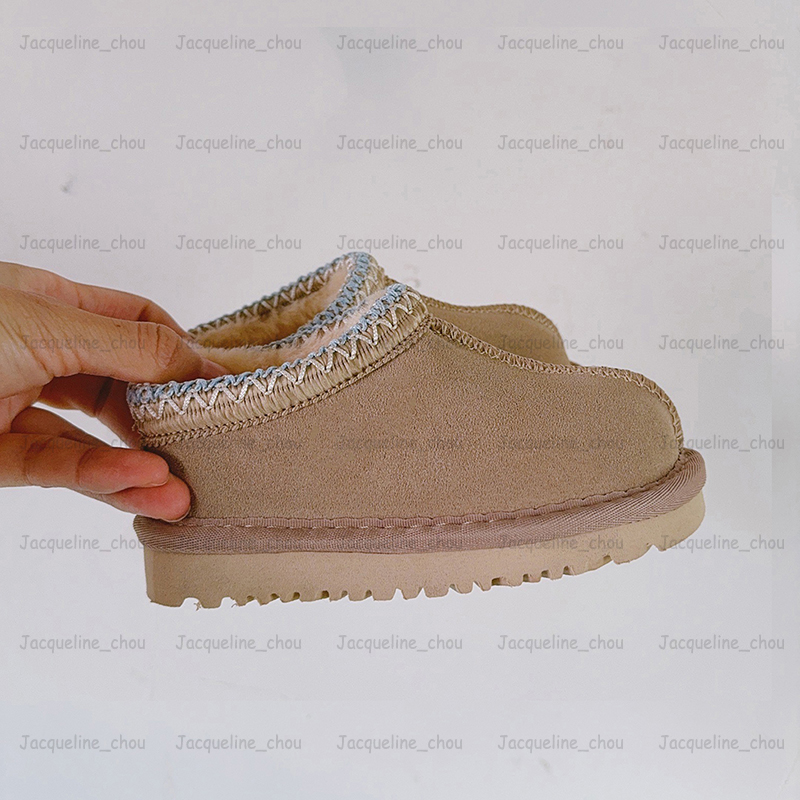 Designer Tasman Slippers Kids Boots Toddler Girls Baby Shoes Chestnut Fur Slides Genuine Leather Ultra Mini Boot Winter Mustard Seed Flat Snow Booties