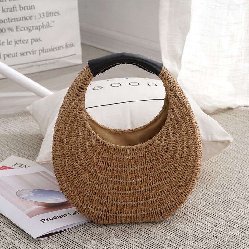 Straw New Arrival Handbags Women's Beach Woven Bags Girls Literary Simple Fashion Leisure Travel