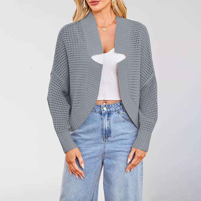 New Women's Fashion Batwing Sleeve Knitted Cardigan Sweater For Autumn And Winter B5