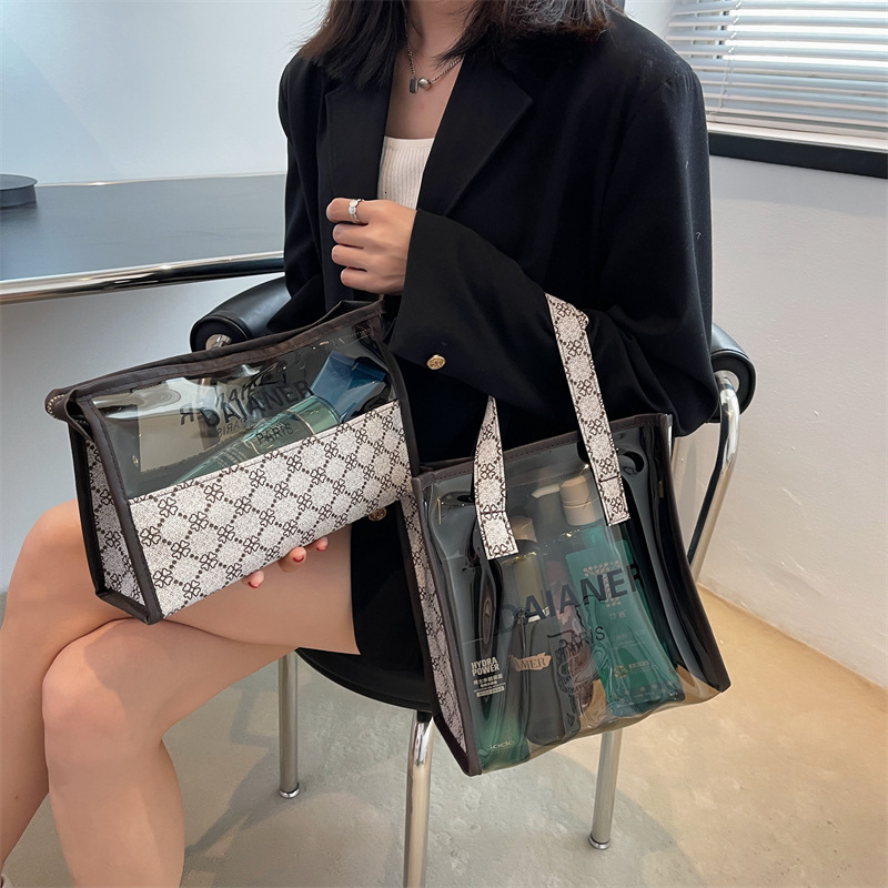 Cosmetic Large Capacity High Appearance Toiletry Semi-Transparent designer Travel Waterproof Portable Storage Luxcury Bag ddmythur