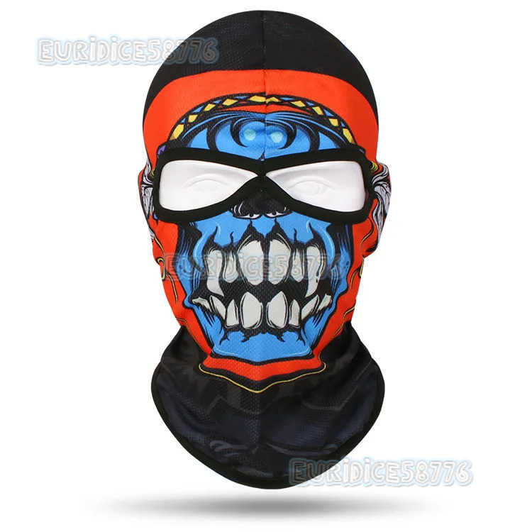 Skull Bandana Balaclava Men Women Ski Mask Windproof Sports Scarf Riding Full Face Cover Fishing Hiking Neck Gaiter Face Shield H250819