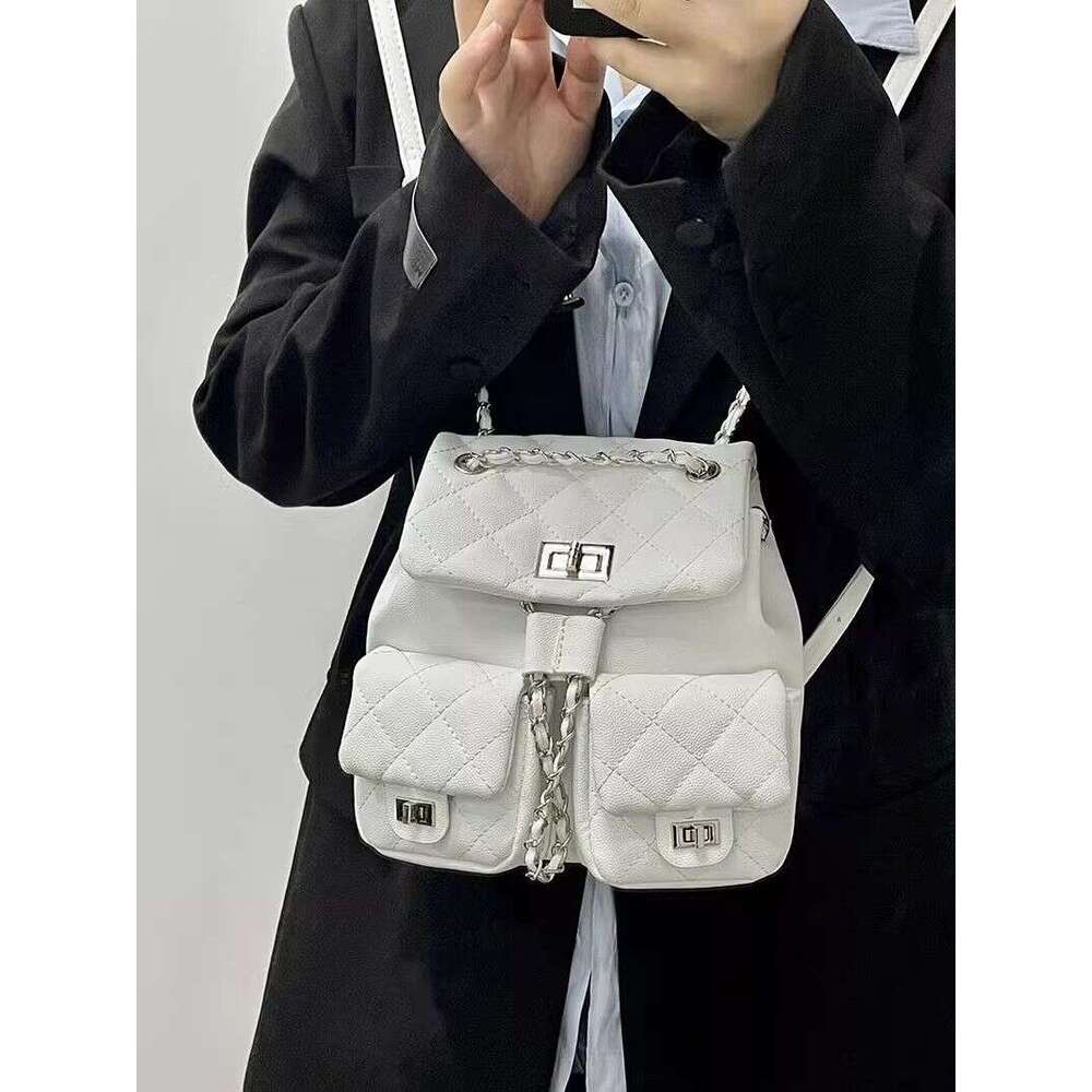 2025 New Xiaoxiangfeng Korean Edition Versatile Chain For Students Large Capacity School Bag Fashion Trendy Backpack