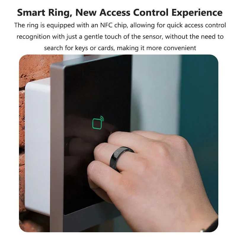 Ceramic NFC Smart Ring Womens Men Electronic Smartring 5ATM Waterproof Sports Fitness Sleep Tracker for Xiaomi Huawei Phone W250819