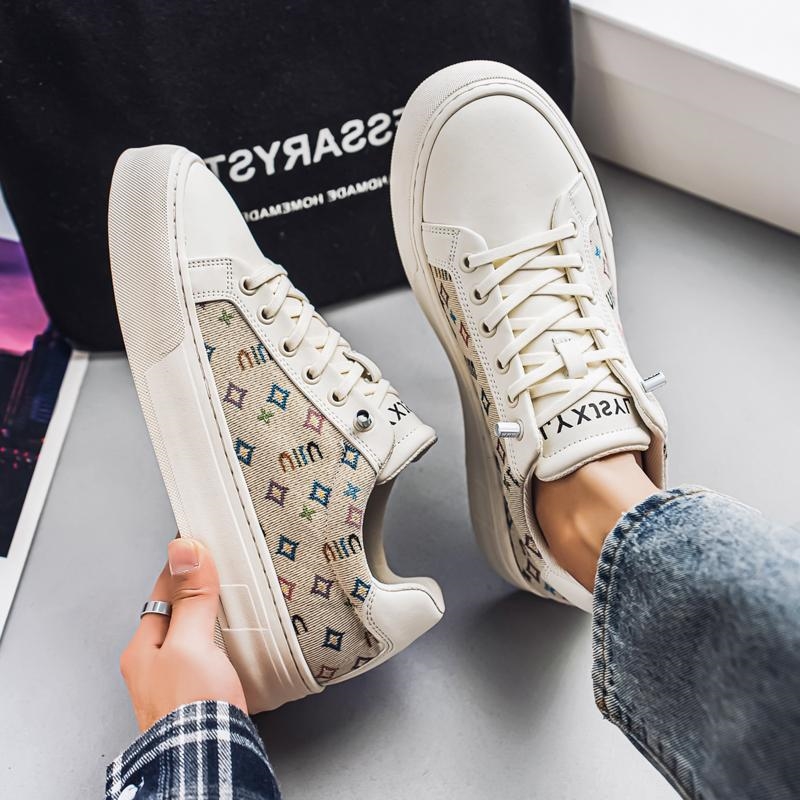 Free shipping Designer Men's Sneakers 2025 New Summer Breathable Korean-style versatile casual sports Men's light white sneakers