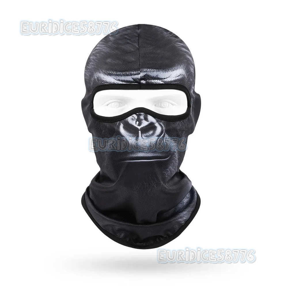 3D Cat Balaclava Multifunctional Scarf Animal Printed Head Cover Motorcycle Full Face Cap Hood Mask Cycling Headgear Hat H250819