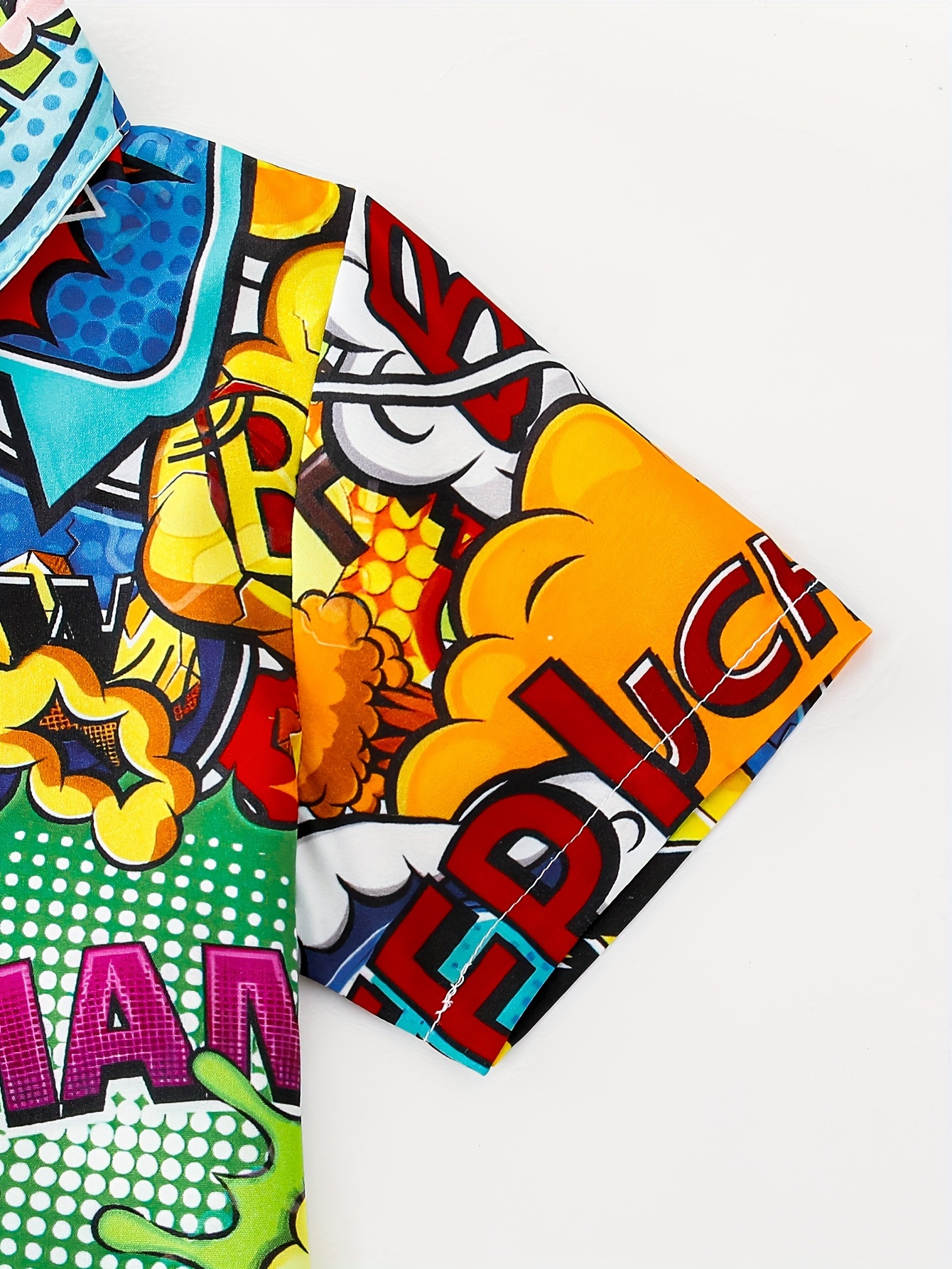 Kids Shirts Boys & Girls Breathable Quick-Dry Printed Pattern Short-Sleeve Shirt Sets