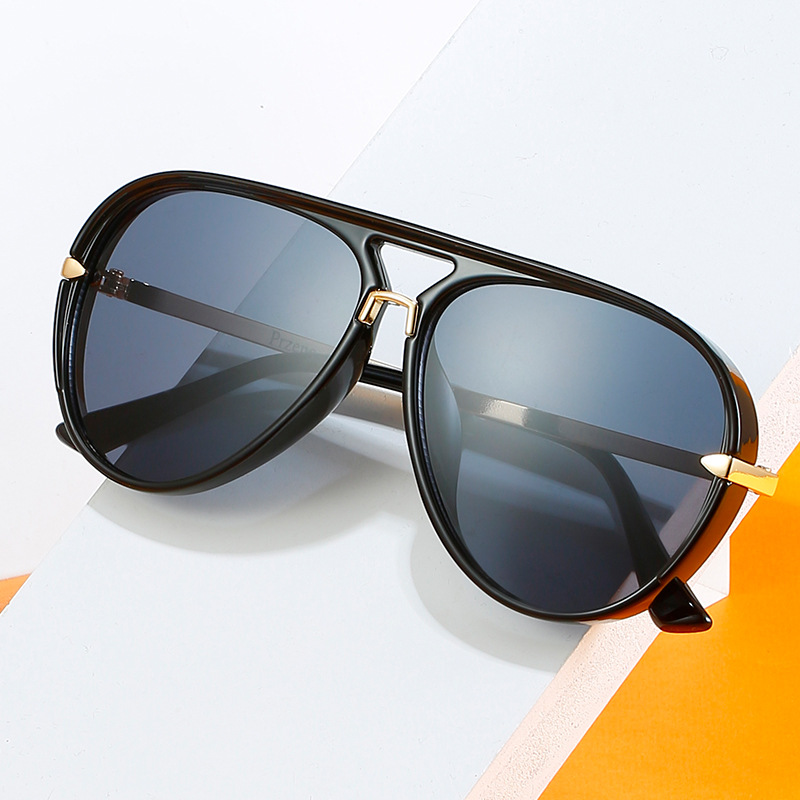 Unisex Fashion Oversized Frame Aviator Sunglasses for Cycling Trendy Retro Shades Ready to Ship