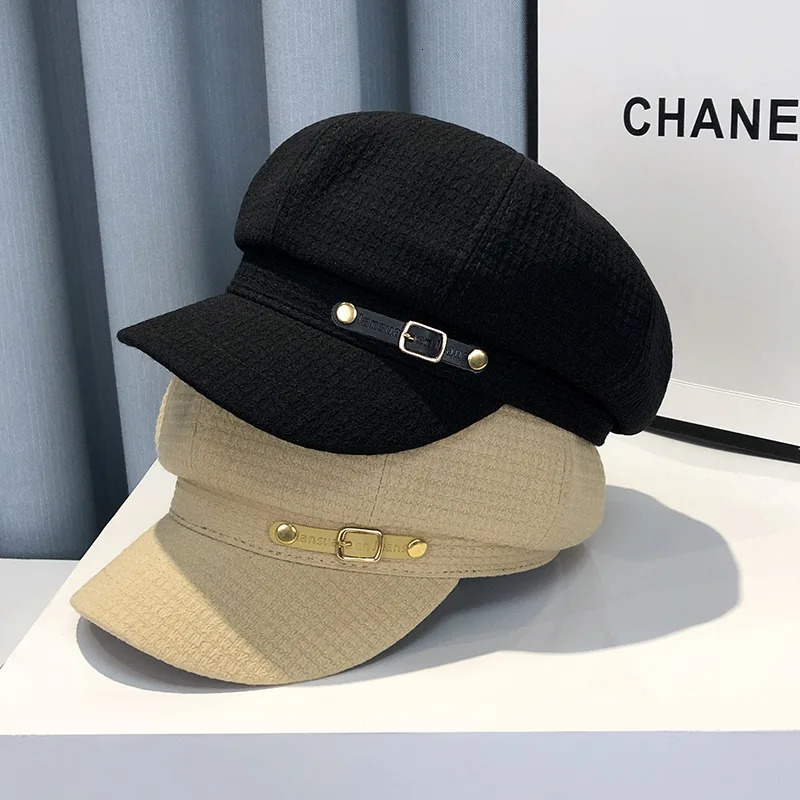 Fashion Winter Women Berets Female Retro boinas Berets caps for women hats Bonnets Hats for Women Octagonal sboy Hat 250819