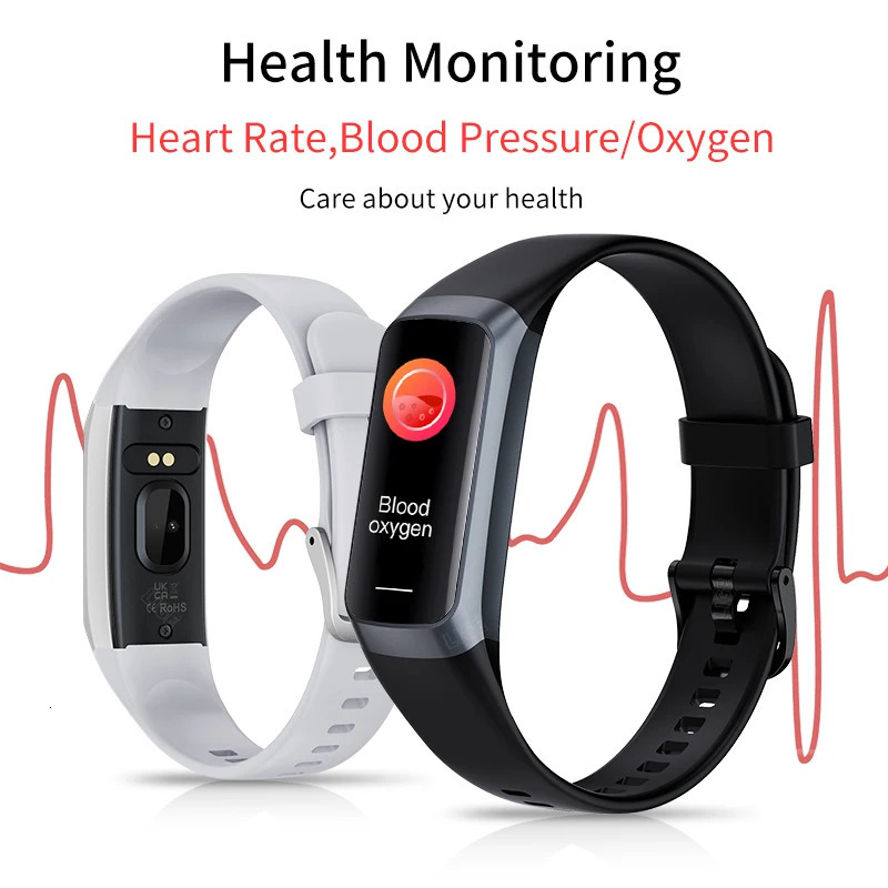 LIGE Amoled Smart Watch Smartwatch Band Women Heart Rate Blood Waterproof Connected Smart Bracelet Sport Fitness Tracker Watch 250819