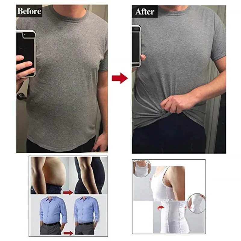 YBFDO Men Shapewear Undershirt Slimming Belly Shapewear Tummy Control Undershirt Body Shaper Waist Corset Tank Tops Underwear W250819