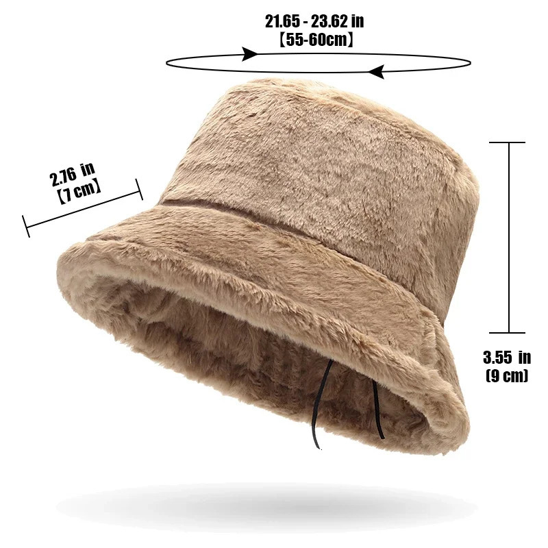 Fall and Winter Thickened Warm Womens Plush Bucket Hat Leopard Hat 250819