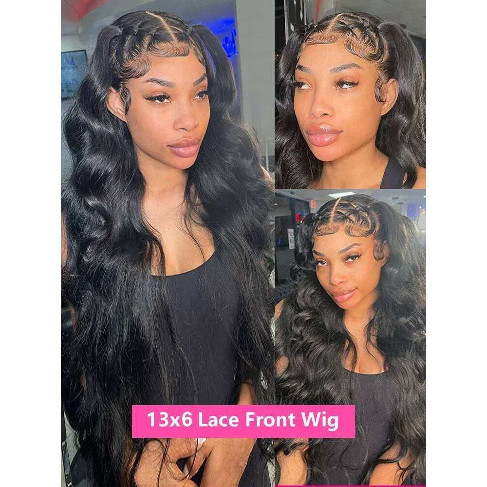 250% Body 13X6 HD Frontal Wig 100% Loose Wave 13X4 Transparent Lace Front Human Hair Wigs On Sale