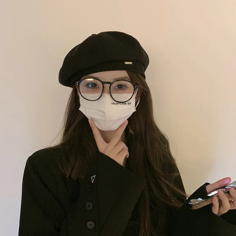 Pure Wool Blend Beret Big Head Windproof Contour Reinforced Anti-Static Comfort 250819