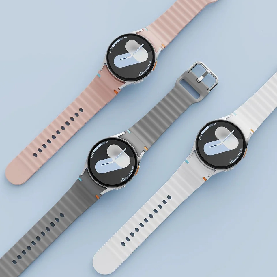 Original Silicone Strap for Galaxy Watch 7 FE 6 4 Classic 5 pro 44mm 40mm 43mm 47mm 45mm Bracelet Galaxy Watch6 7 Band 250818