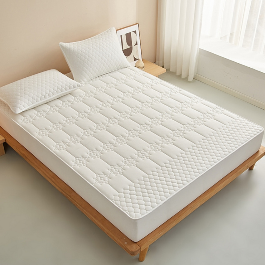 Shengmian Home Textiles 2025 New Model Class A Washed Cotton Bed Sheet Series Customizable Size Waterproof Floral - White