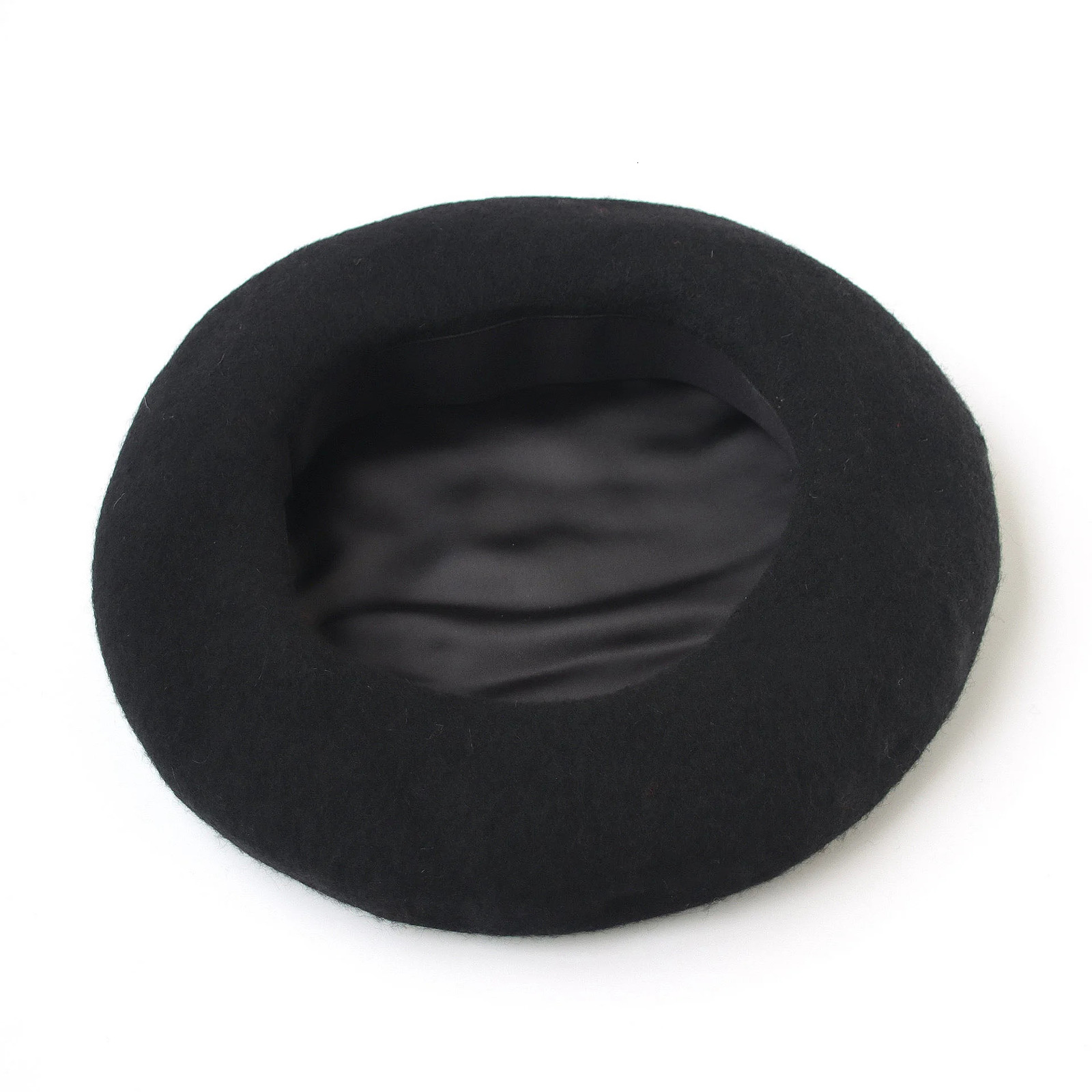 Wool Beret Winter Hat Women Big Head Size Stretch Simple Solid Boina Plain Beret Solid Color Elegant Lady All Matched Autumn 250819