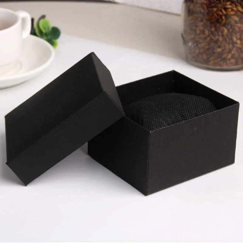 1pc Black Single Watch Gift Box with Pillow Paper Wristwatch Jewelry Display Case Watch Organizer Portable Travel Watch Holder 250819