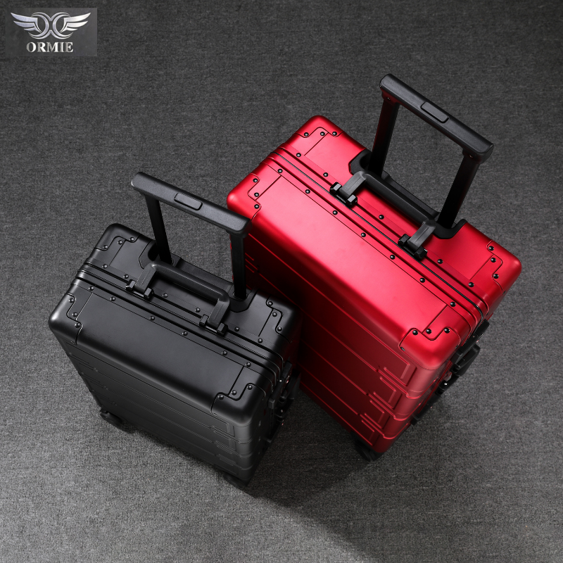 Stylish Durable Aluminum Suitcases: Versatile Travel Companion With Secure Locks and Smooth Rollers