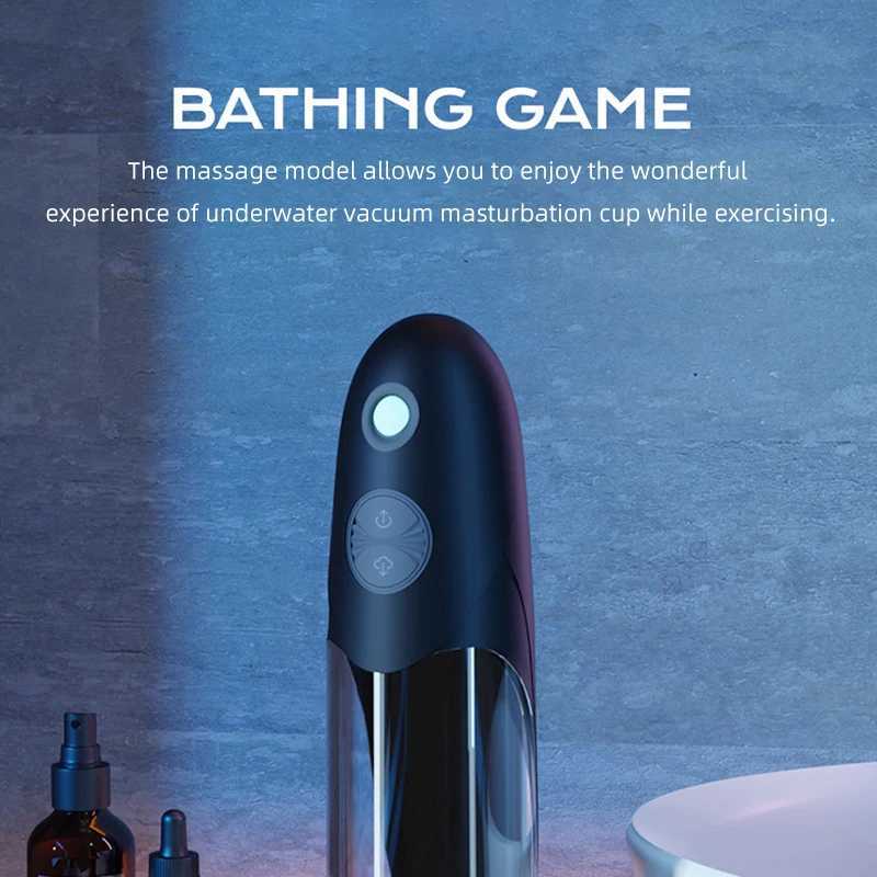 Electric Penis Pump Water Bath Penis Massage Enlarger Enlargement Vacuum Pump Penile Enlarger Thickening Trainer Sex Toys for Men XJ250819