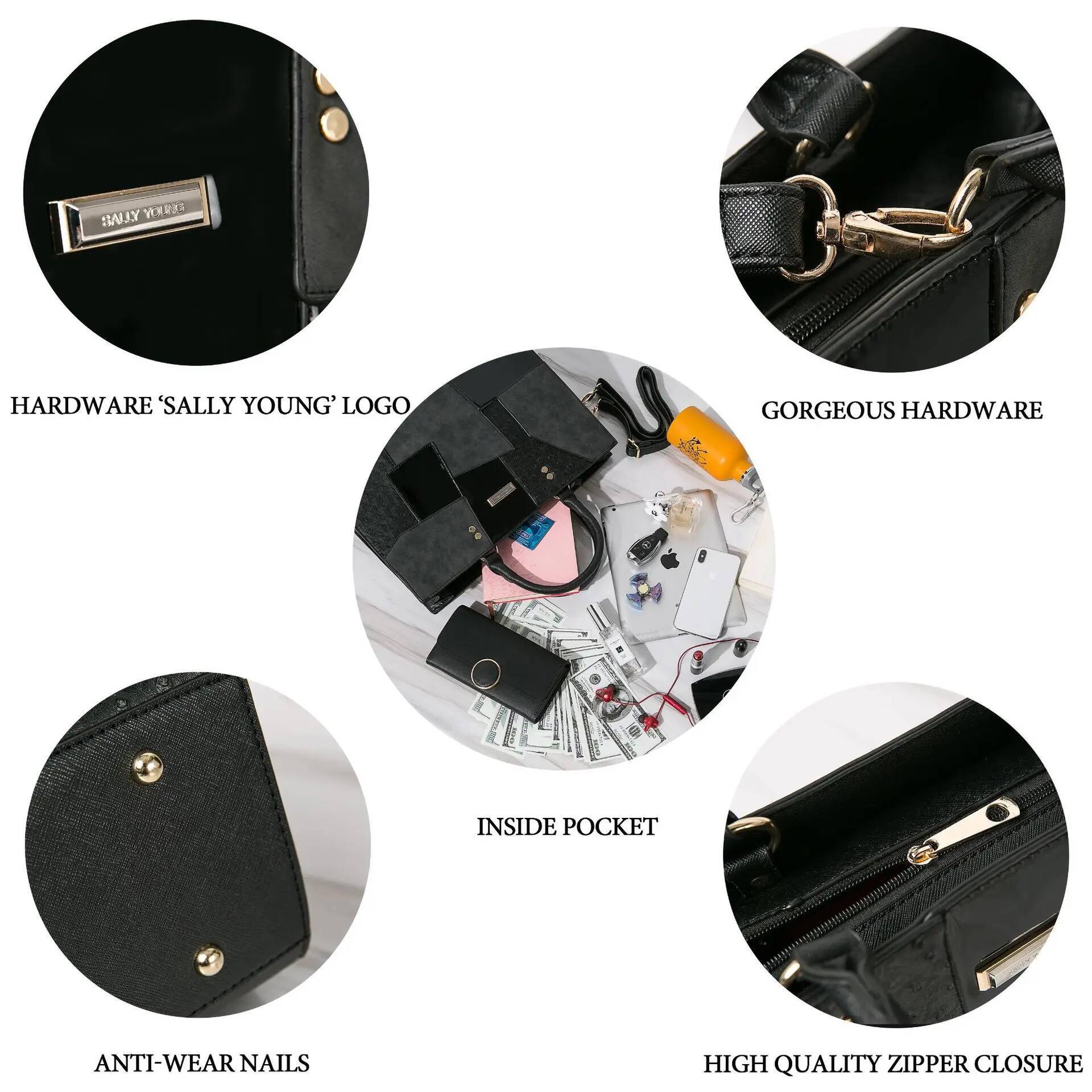 Bag Single Shoulder Trendy Large Capacity Women's Splicing Handbag Women Handbags Tote Bags