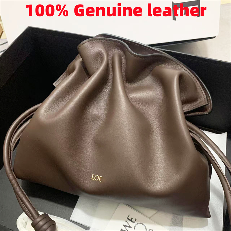 New crossbody Designer bags tote Womens cowhide Handbags Flamenco Luxury bag Top quality Shoulder chain cloud bag lady Clutch bucket bag wholesale
