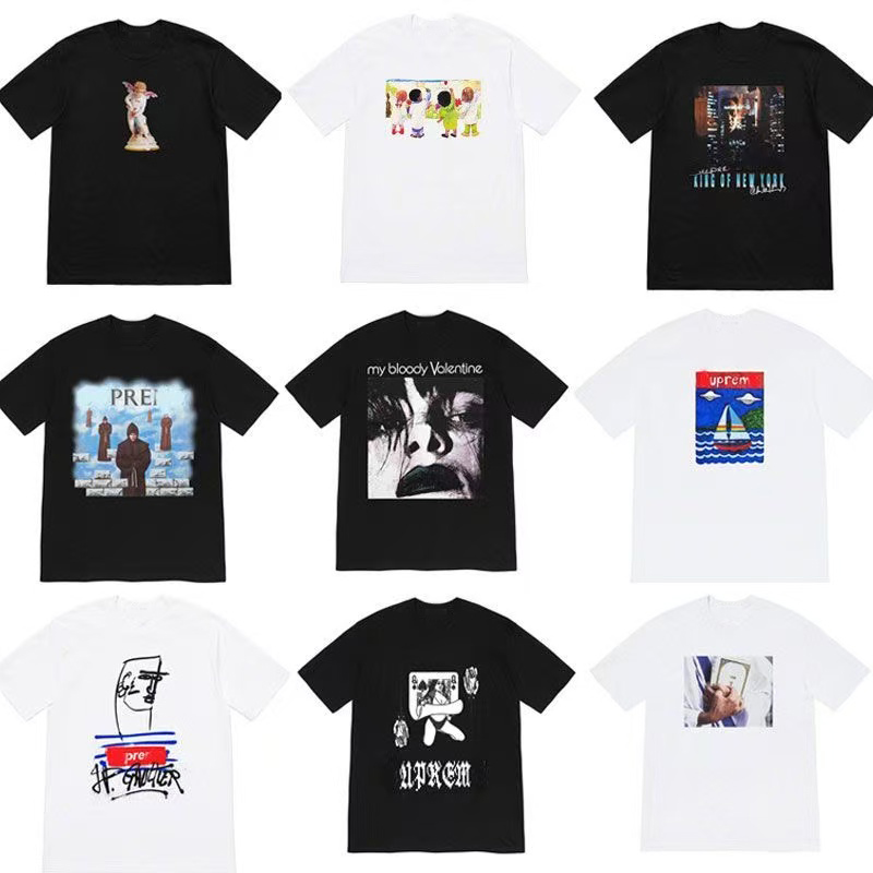 Fashion Cupid Bible printed reggae graffiti fit pure cotton short sleeved T shirt for couples men and women shirt