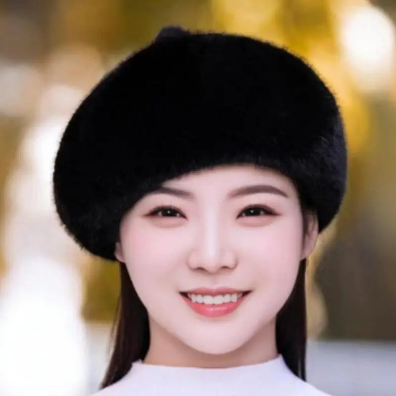 Retro Beret Hat Autumn Winter Women British Hepburn stylish Artist Painter Hats Thick Warm Woolen Pumpkin Beanies Cap 250819