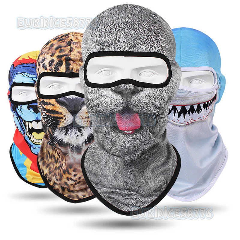 Dry Quick Camping Hiking Scarf Animal Full Face Mask Breathable Sweat Wicking Balaclava Fishing Bandana Ski Neck Warmer Gaiter H250819