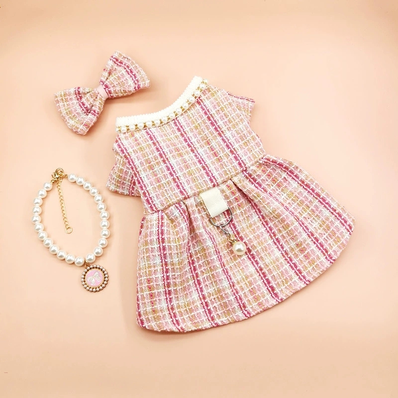Pet Princess Style Dress Dog Cat Skirt Summer Comfortable Bow Skirt for Small and Medium Dogs Pet Supplies Pet Cloth