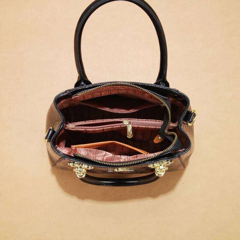 Foreign Style High Grade Bright Face Printed Women S Handbag Texture Temperament Fashion All Shoulder Crossbody Bag