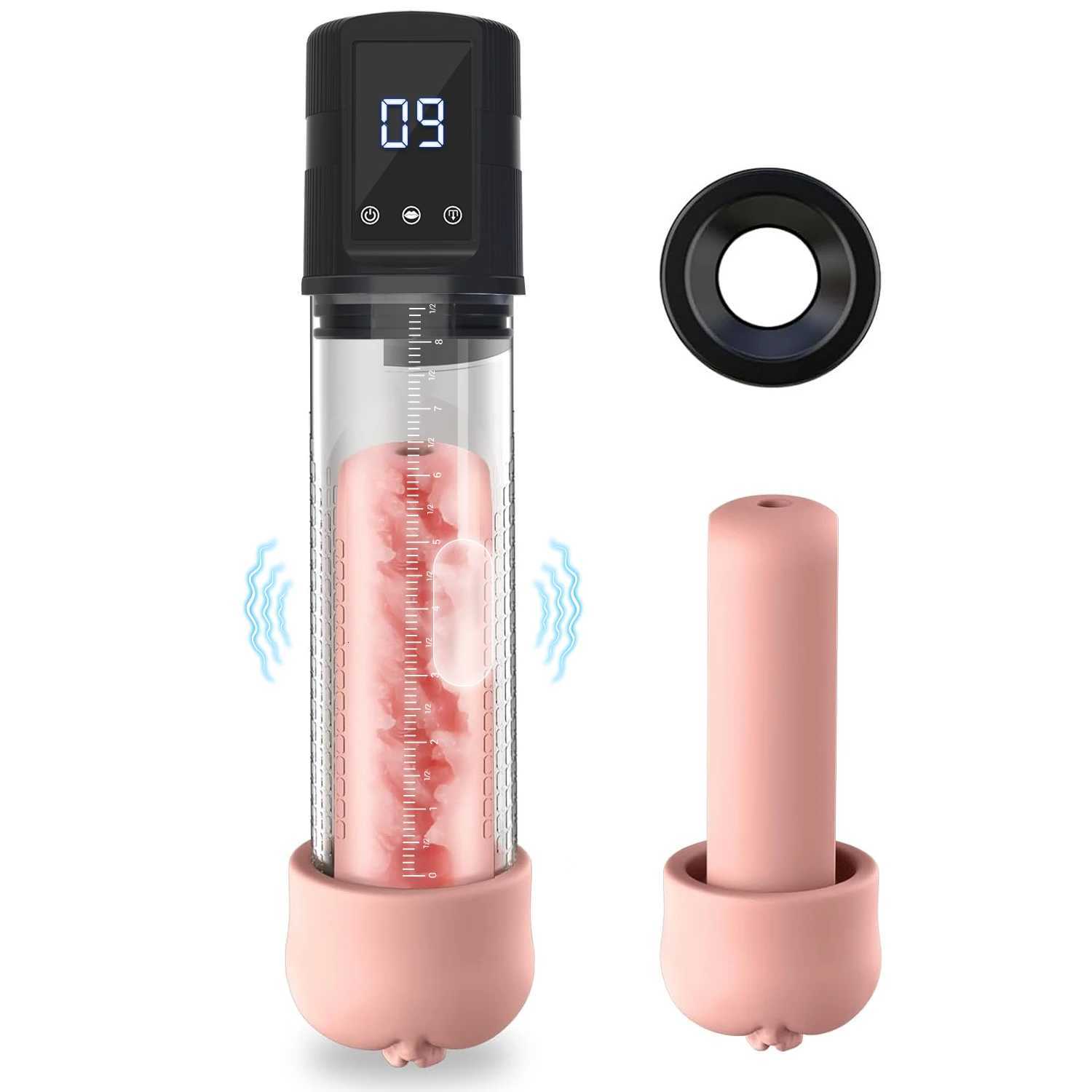 100% Waterproof Electric Penis Pump Increase Penis Pump Enlargement Extend Pump 5 Suction Levels Silicone Jumping Egg For Man XJ250819