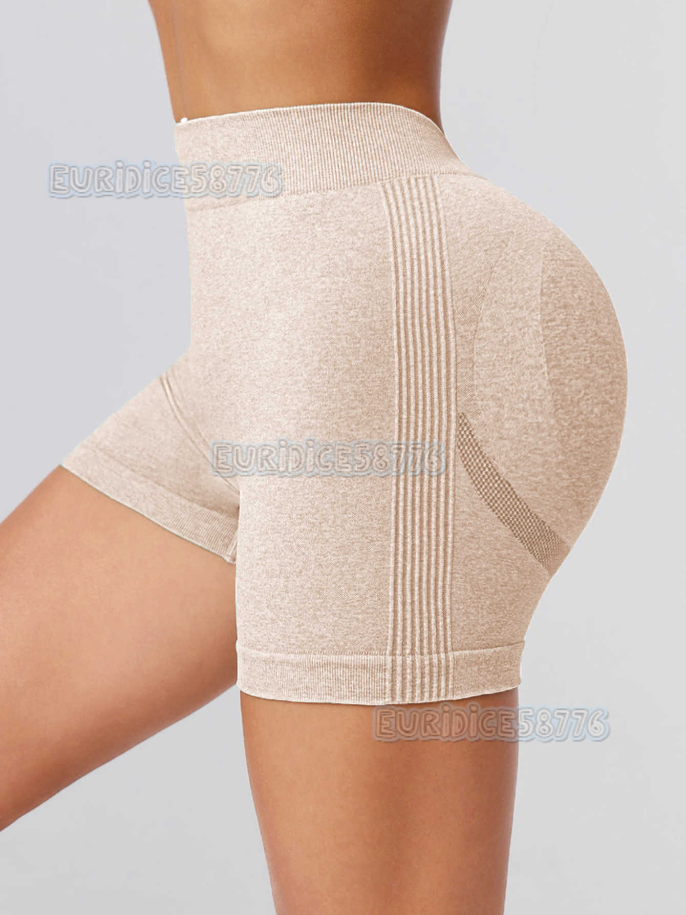 New V-waist Peach Hip Shorts Seamless Yoga Pants Fitness Pants Running Sports Shorts for Women H250819