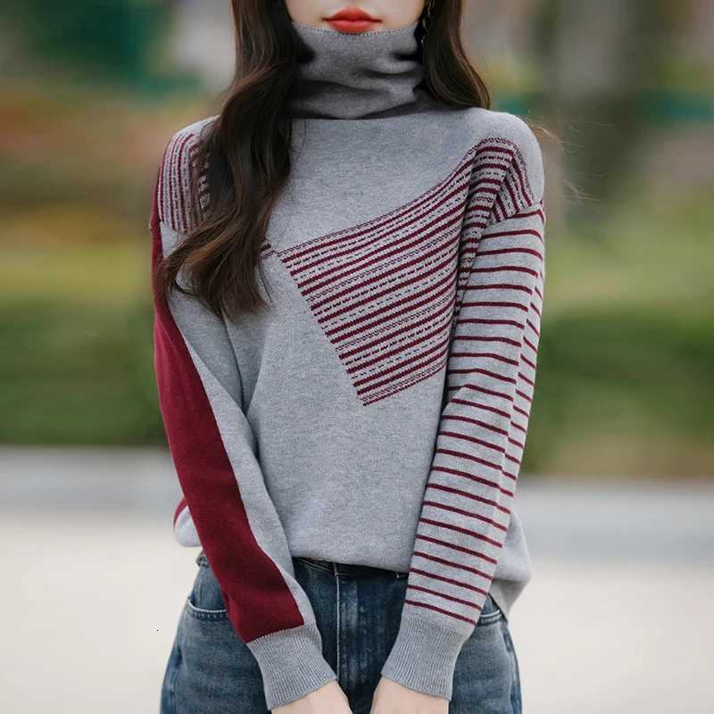 2024 Autumn and Winter Turtleneck Cashmere Sweaters Women Long Sleeve Cashmere Sweaters Women XJ250819