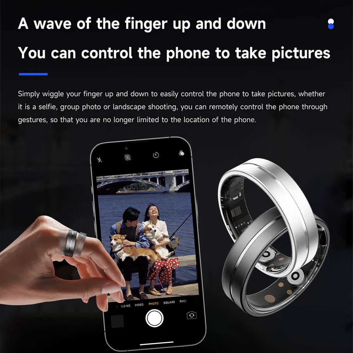 2025 New Smart Ring Health Tracker/Heart Rate/Sleep Monitoring Step Counting 5 ATM Waterproof Multi Sports Modes For Men Women W250819