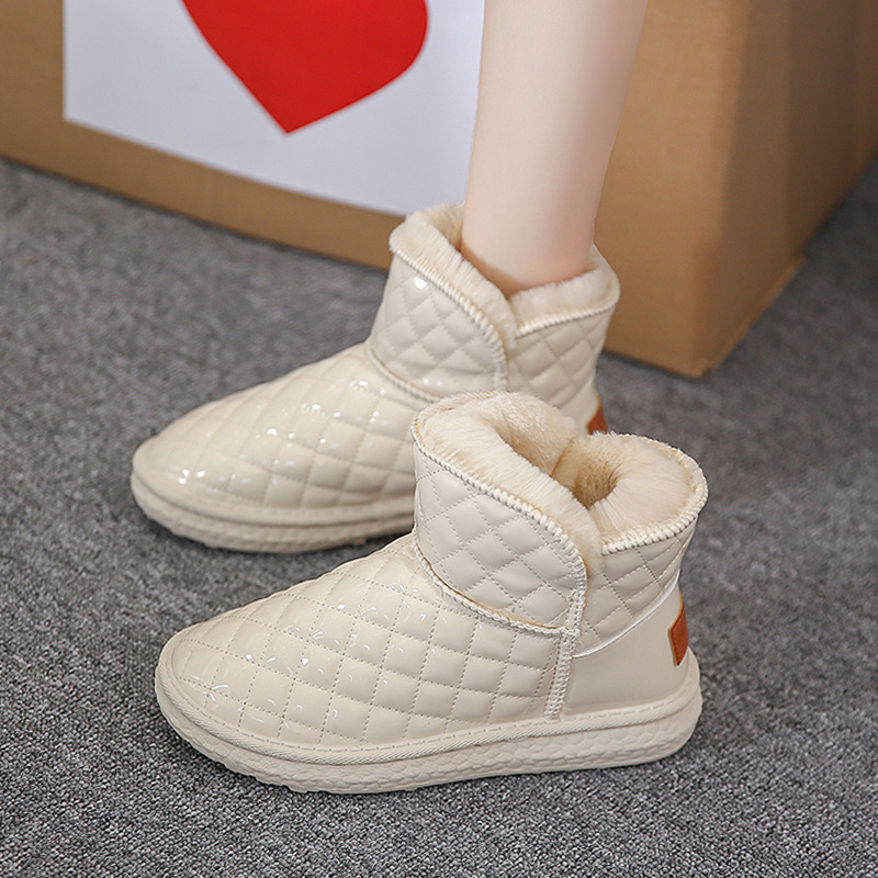 Free delivery designer woman cotton boots Snow boots for women low cut and plush lightweight daily wearing cotton boots