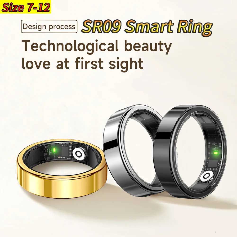 Fashion SR09 Smart Ring Health Tracker Bluetooth-Compatible 5.1 Health Ring Sport Fitness Sleep Monitor for Android IOS W250819