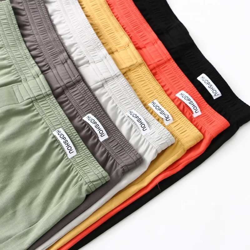 3 PCS Mens Cotton Loose Boxer Shorts Soft Moisture-Wicking Jersey Underwear Plus Size Lounge Summer Stretch Sleep Arrow Pant W250819