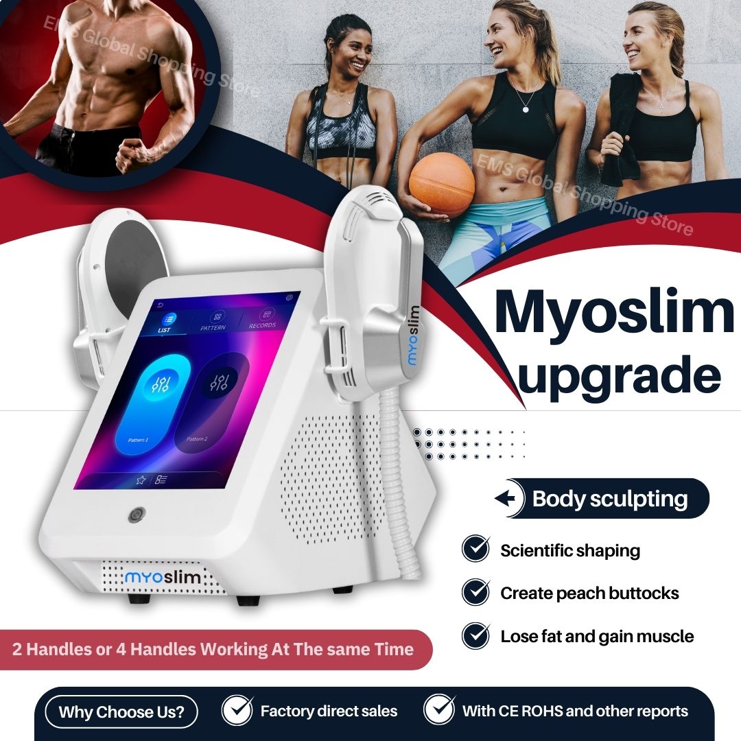 Myoslim Electromagnetic Slimming Machine EMS Body Muscle Stimulator For Weight Loss Burn Fat Body Contouring And Professional Aesthetic Treatment Cent