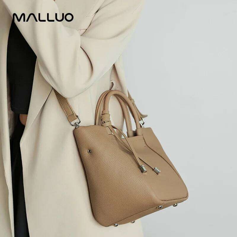 Women Natural Cow Real Leather Shoulder Bag Female Retro Casual Cowhide Handbag Ladies Fashion Office Work Crossbody Bags Lady