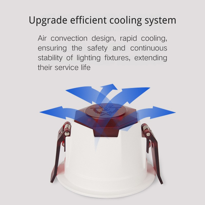Narrow-edge downlights, anti-glare downlights, recessed ceiling lights, living room no main light, ceiling lights, new special offers, energy-saving L