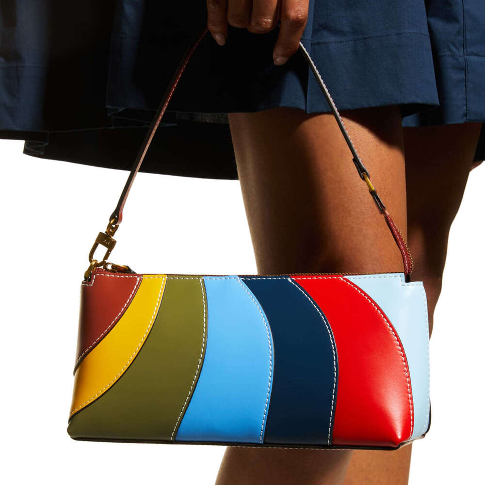 Designer Bag Tote Bag Shoulder Bag New Trendy Rainbow Underarm For Women Candy Color Patchwork Handbag Shoulder Bag